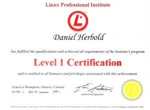 Linux Professional Institute: Level 1 Certification